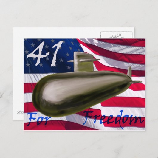 41 voor vrijheid briefkaart (Voorkant / Achterkant)