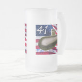 41 voor vrijheid matglas bierpul (Voorkant rechts)