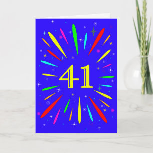 41e 'Birthday Explosion'-Kaart Kaart