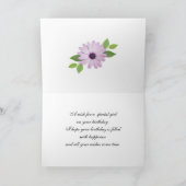 41e Birthday-kaart met daisies Kaart (Binnen)