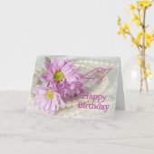 41e Birthday-kaart met daisies Kaart (Gele Bloem)