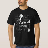 41e Birthday Square Root Wiskunde 41 jaar oude dag T-shirt (Voorkant)