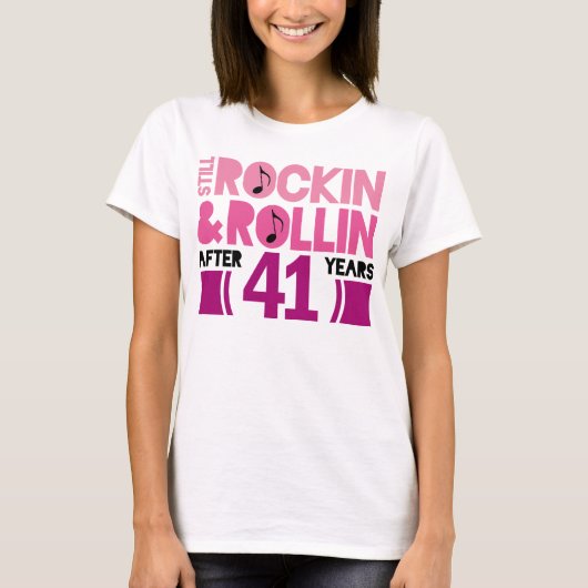 41e Jubileum huwelijkscadeau T-shirt (Voorkant)