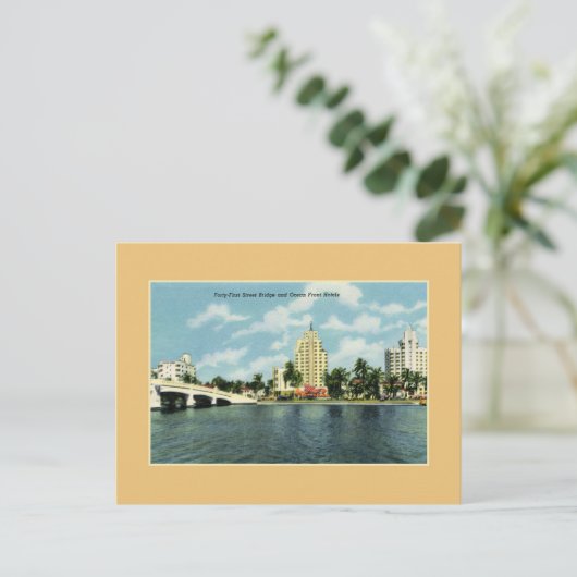  41e straatbrug, hotels Miami Beach Briefkaart (Staand voorkant)