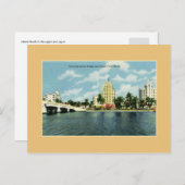  41e straatbrug, hotels Miami Beach Briefkaart (Voorkant / Achterkant)