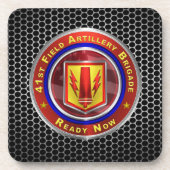 41e veldartilleriebrigade bier onderzetter (Voorkant)