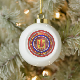 41e veldartillerijbrigade keramische bal ornament
