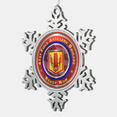 41e veldartillerijbrigade tin sneeuwvlok ornament (Rechts)