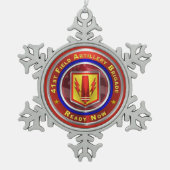 41e veldartillerijbrigade tin sneeuwvlok ornament (Voorkant)