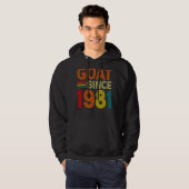 41e verjaardag 41 jaar oude geit sinds 1981 hoodie (Voorkant volledig)