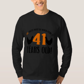 41e verjaardag 41 jaar oude kip t-shirt