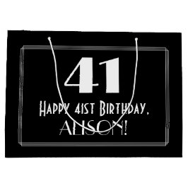 41e verjaardag: Art Deco geïnspireerde stijl "41", Groot Cadeauzakje