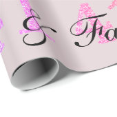 41e verjaardag eenenveertig naam Fabulous Blush Pi Cadeaupapier (Rol Hoek)