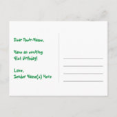 41e verjaardag: Fun Hearts-patroon, regenboog 41 Briefkaart (Achterkant)