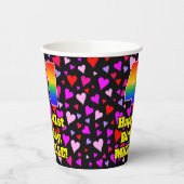 41e verjaardag: Het liefhebbende Kunstpatroon, Reg Papieren Bekers (Links)