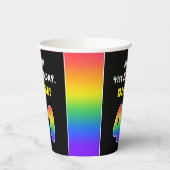 41e verjaardag: kleurrijke regenboog # 41, Naam va Papieren Bekers (Links)