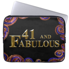 41e verjaardag laptop sleeve
