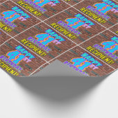 41e verjaardag: Leuk, Urban Graffiti geïnspireerd  Cadeaupapier (Hoek)