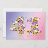 41e verjaardag, met bloembollen letters kaart (Voorkant)