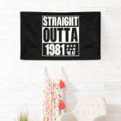 41e verjaardag Rechtstreeks vanaf 1981 41 AF-cadea Spandoek (Insitu)