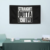 41e verjaardag Rechtstreeks vanaf 1981 41 AF-cadea Spandoek (Beurs)