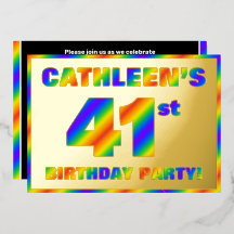 41e verjaardag van de partij Fun, regenboogspectru