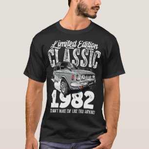 41e verjaardag Vintage Klassieke auto 1982 B dag 4 T-shirt