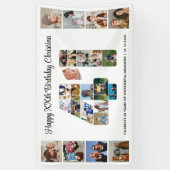 41e verjaardagsfeest Nummer 41 Fotocollage Spandoek (Verticaal)