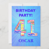 41st de Uitnodiging van de Partij van de Geboorted (Voorkant)