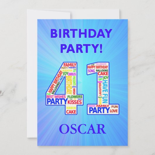 41st de Uitnodiging van de Partij van de Geboorted (Voorkant)