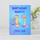 41st de Uitnodiging van de Partij van de Geboorted (Staand voorkant)