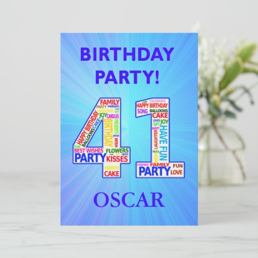 41st de Uitnodiging van de Partij van de Geboorted (Staand voorkant)