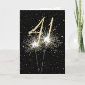 41ste bruiloft-sparklers kaart (Voorkant)