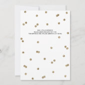 41ste Glitter Confetti Surprise Party Invitation Kaart (Achterkant)