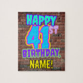 41ste verjaardag ~ Fun, geïnspireerde Urban Graffi Legpuzzel (Verticaal)