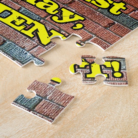 41ste verjaardag: Fun Graffiti-geïnspireerde regen Legpuzzel (Zijkant)