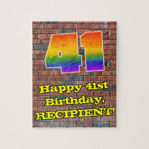 41ste verjaardag: Fun Graffiti-geïnspireerde regen Legpuzzel