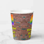 41ste verjaardag: Fun Graffiti-geïnspireerde regen Papieren Bekers (Links)