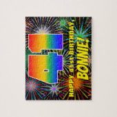 41ste verjaardag: Fun, kleurrijk gevuurwerk Legpuzzel (Verticaal)