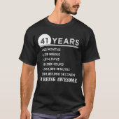 41ste verjaardag Shirt 41 jaar oud Jubileum cadeau (Voorkant)