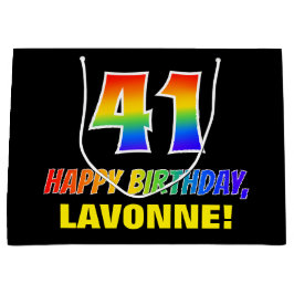 41ste verjaardag: Vet, Vun, Eenvoudig, Regenboog 4 Groot Cadeauzakje