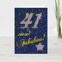 41ste verjaardag voor iemand Fabulous