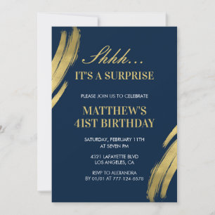 41ste verjaardagsuitnodiging Surprise party Mannen Kaart