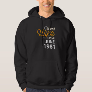 41ste weddenschap Jubileum Beste vrouw sinds juni Hoodie