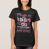 41th Birthday Made In 1985 41 Years Of Being Aweso T-shirt (Voorkant)