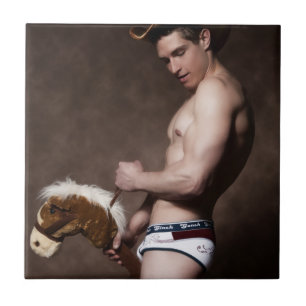 42067a Cowboy Tegeltje