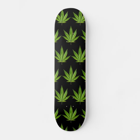 420WeedArmy 7/8-inch zwart Persoonlijk Skateboard (Voorkant)