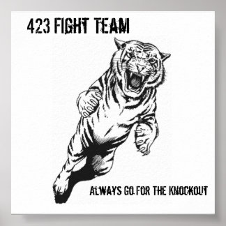 423 Vecht team, altijd voor de knoop... Poster