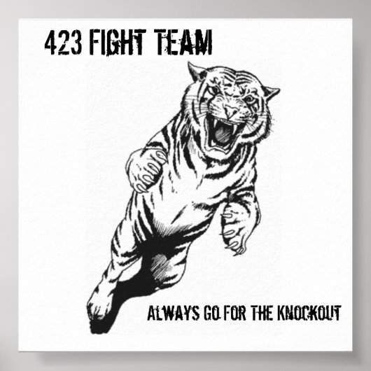423 Vecht team, altijd voor de knoop... Poster (Voorkant)