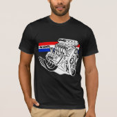 426 HEMI Blown V8 Engine T-shirt (Voorkant)
